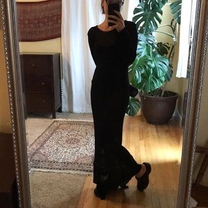 Lorella Braglia knit see through maxi